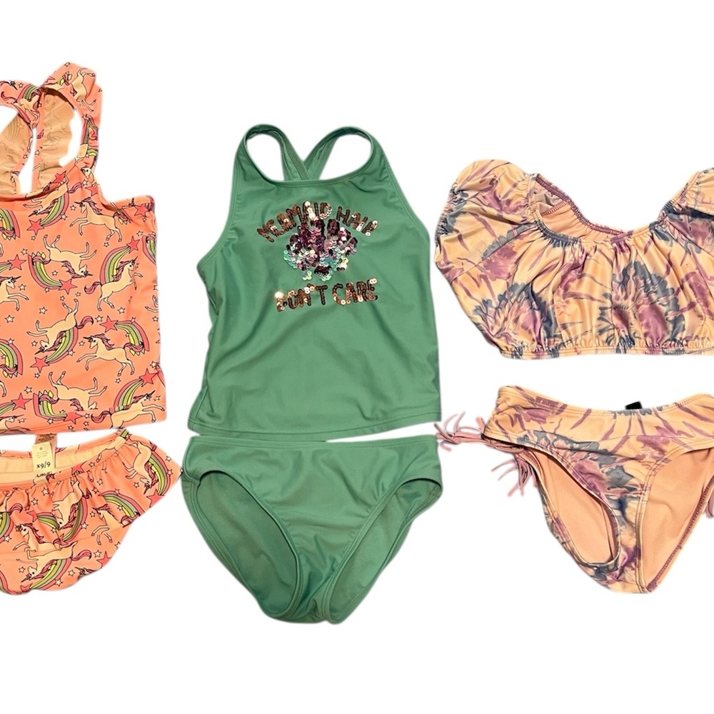 Girls size 6/7 Swimsuits (set of 3)